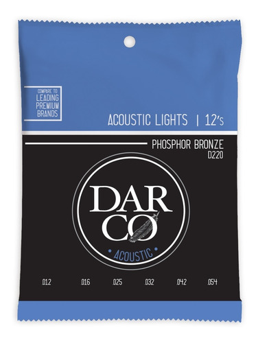 Encordado Guitarra Acustica Darco 012 D220 92/8 - Image 1