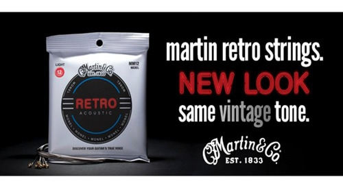 Encordado Guitarra Acustica Martin Retro MM12 012-054 - Image 2