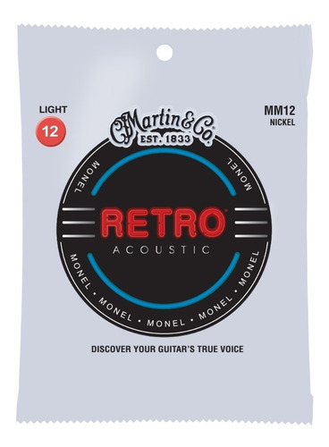 Encordado Guitarra Acustica Martin Retro MM12 012-054 - Image 1
