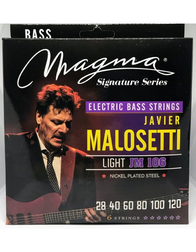Encordado Bajo Electrico 6 Cuerdas Malosetti Magma JM106 - Image 1