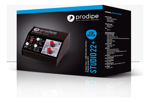 Interface Usb De Audio Prodipe Studio 22 Plus - Image 4