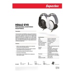 Auricular Cerrado Profesional HD662 Evo Blanco Superlux - Image 3
