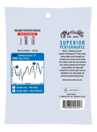 Encordado Bajo Acustico 045 Martin & Co. MA4800 - Image 2