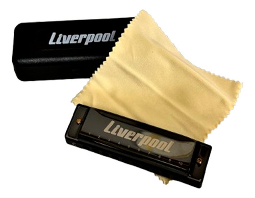 Armonica Blusera En Do Liverpool Color Negro - Image 2