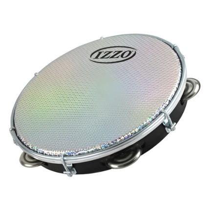 Pandeiro Plastico ABS 10" Parche Holografico Izzo 3439