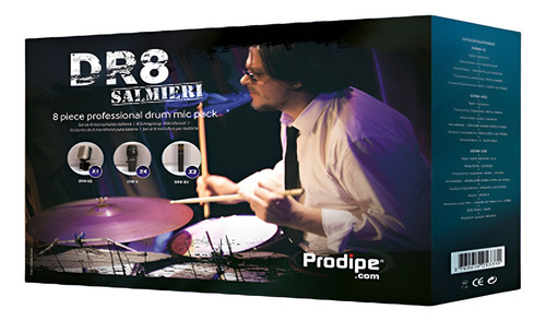 Set 8 Microfonos Bateria Prodipe DR8 - Image 1