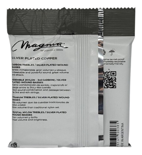 Encordado Guitarra Clasica Magma GC110 Tension Media - Image 2