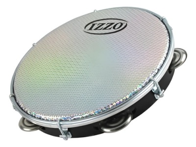 Pandeiro Plastico ABS 10" Parche Holografico Izzo 3439