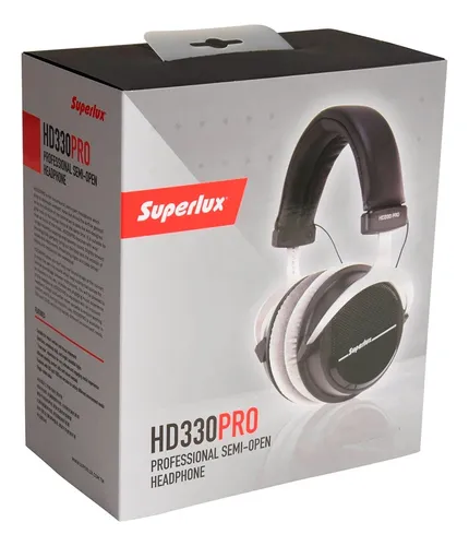 Auricular HD330 Pro Semi Abierto 150 Ohms SUPERLUX - Image 2
