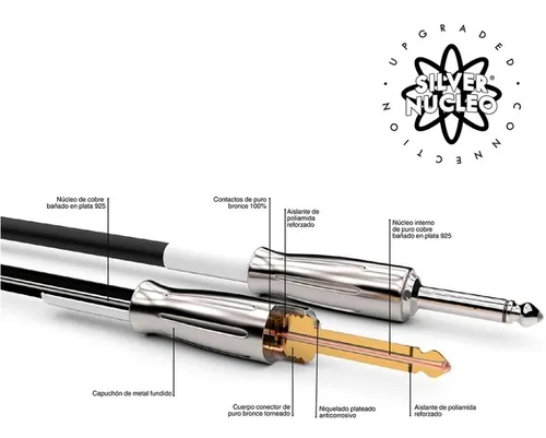 Cable Plug Plug 6 Metros Kw Silver Nucleo 305 - Image 2