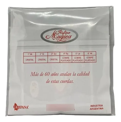 Encordado Guitarra Clasica Rufino Mugica Sobre Gris - Image 3