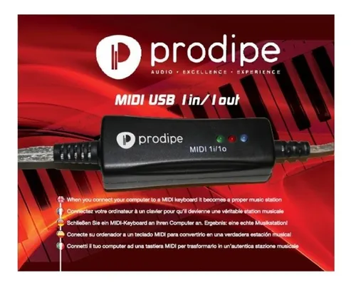 Interface Midi Usb Prodipe 1 In 1 Out - Image 2