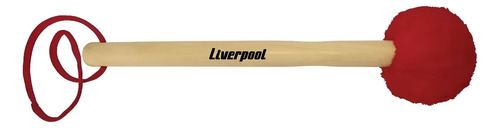 Mazo_Bombo_Surdo_Liverpool_Mc48_Mango_Madera_Rojo_D_843589-MLA109127202376_042026-O.jpg Mazo Bombo o Surdo Liverpool MC48 Rojo - Image 1