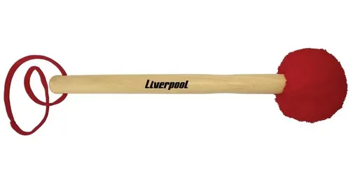Pack Mazo Bombo Surdo Liverpool Mc48 Mango Madera Rojo X 4 - Image 1