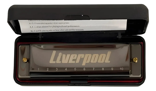 Armonica Blusera En Do Liverpool Color Negro - Image 1