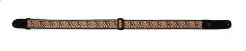 Correa Guitarra Magma Polyester Red Woodstoc 07ms01rw Negro 07ms01rw. - Image 2