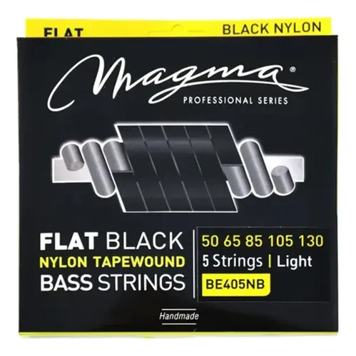 Encordado Bajo Electrico Flat Black 050-130 5 Cuerdas Magma - Image 1