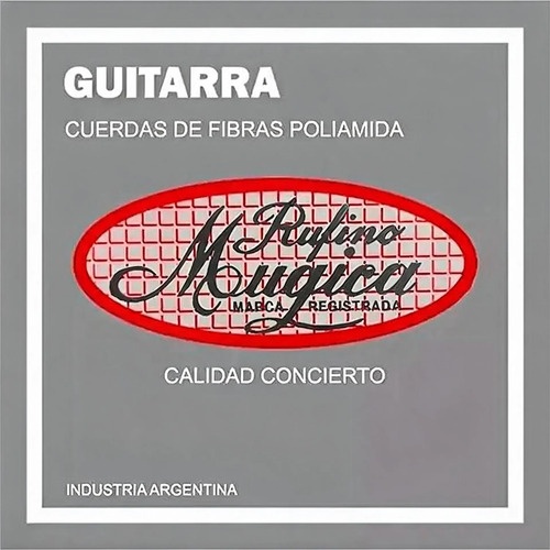 Encordado Guitarra Clasica Rufino Mugica Sobre Gris - Imagen 1