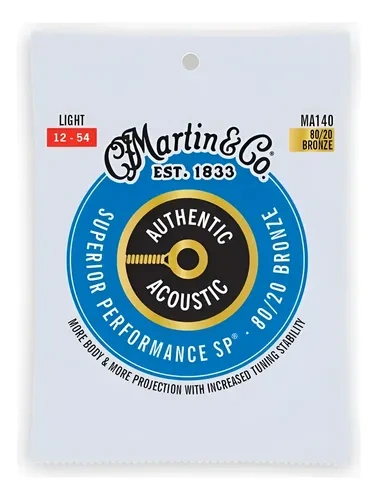 Encordado Guitarra Acustica SP Superior Performance 012 Martin & Co. MA140 80/20 - Imagen 1